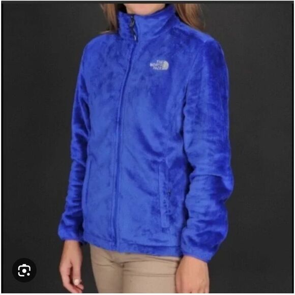Tnf- north face royal bright blue osito fleece Jacket/coat small - Picture 2 of 8